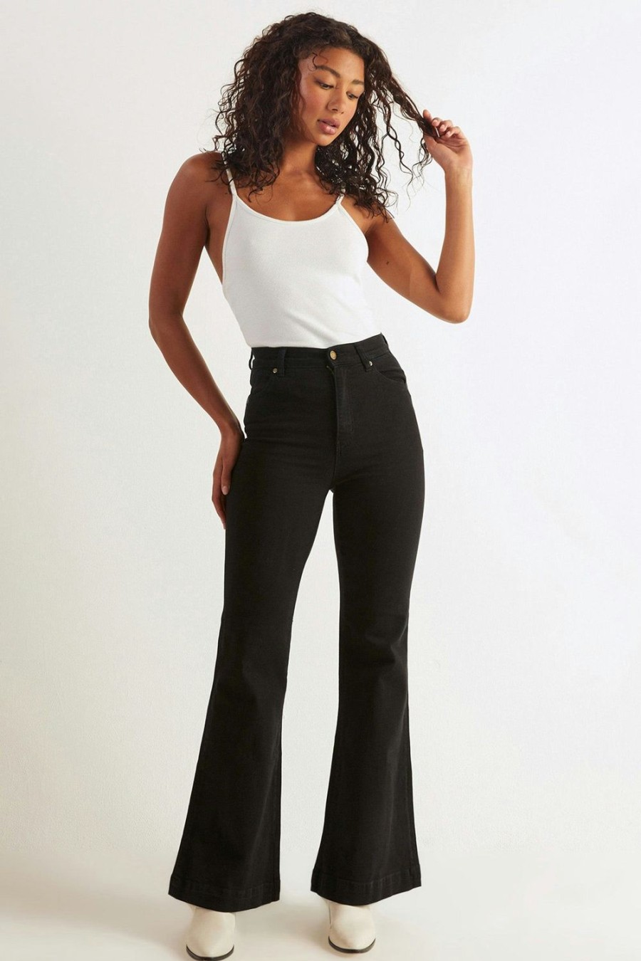 Women Rolla's Jeans Flares | Eastcoast Flare - Galactic Black