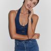 Women Rolla's Jeans Tops | Halter Vest - Stone