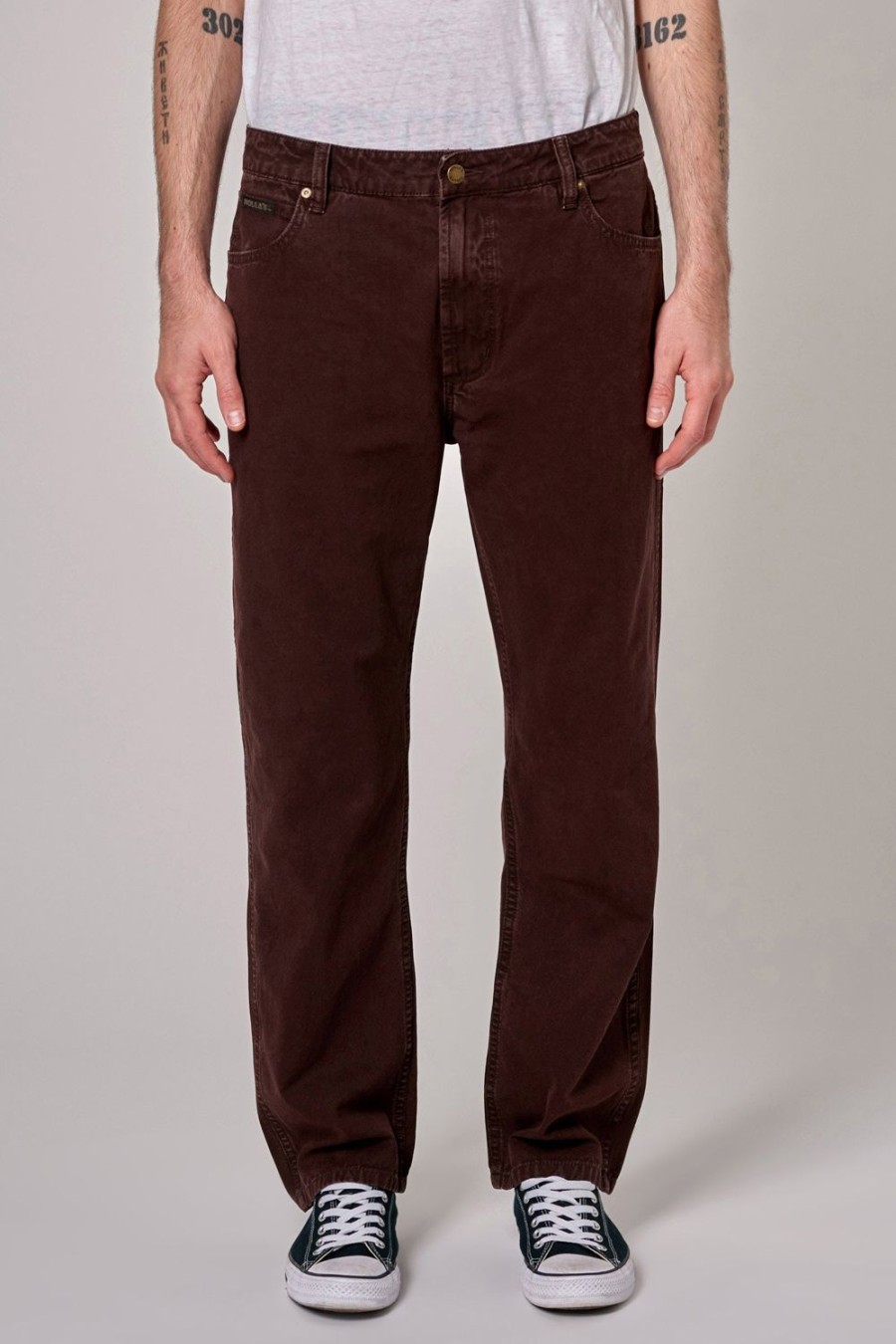 Men Rolla's Jeans Straight | Ezy Canvas - Cocoa