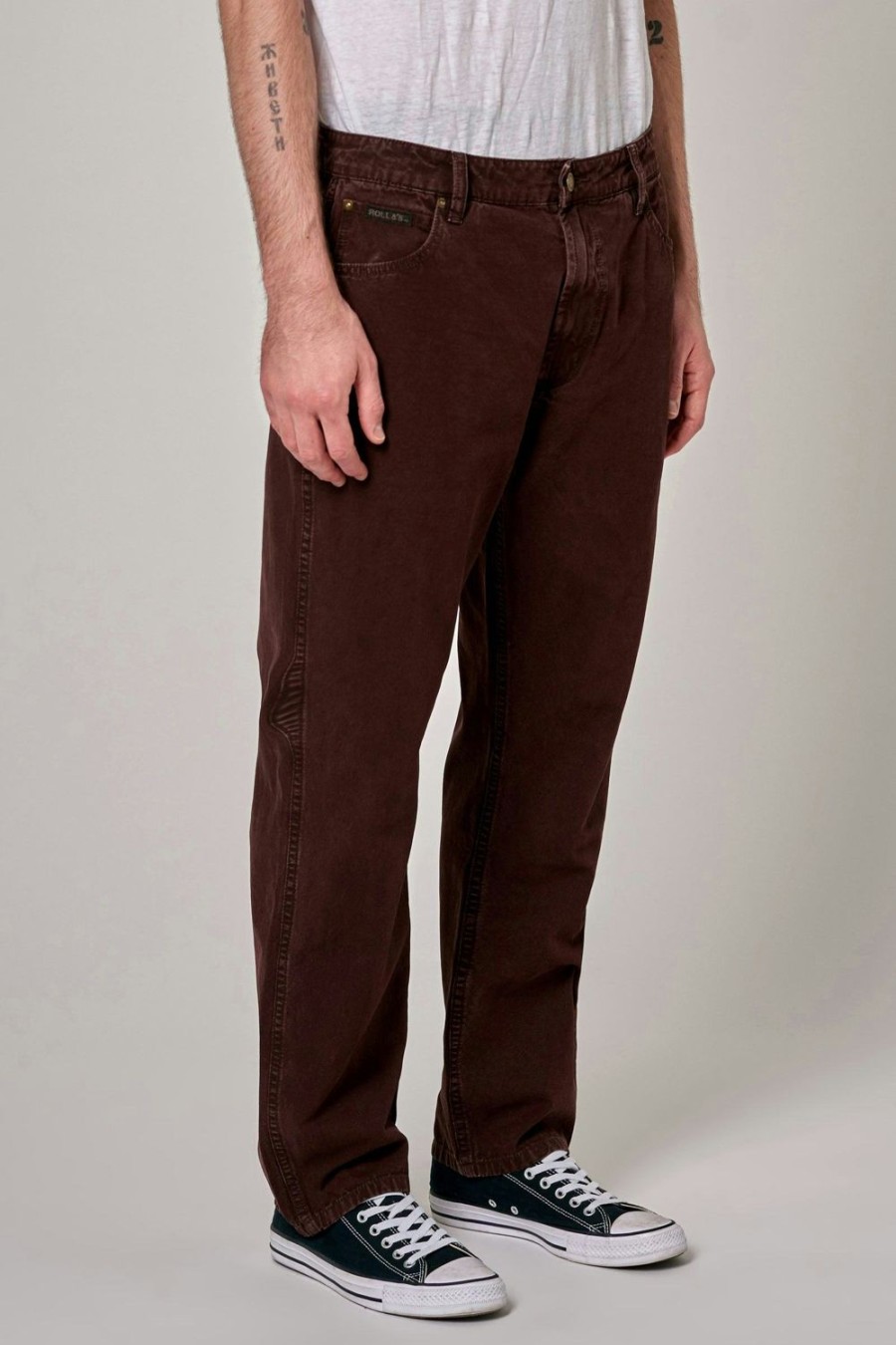 Men Rolla's Jeans Straight | Ezy Canvas - Cocoa