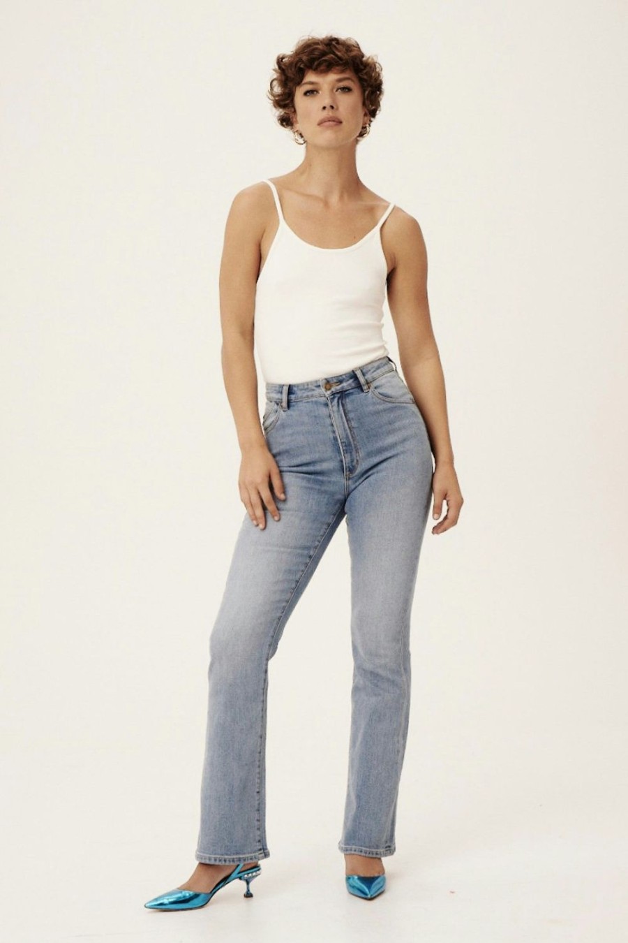 Women Rolla's Jeans Bootcut | Dusters Bootcut Super Stretch - La Blue