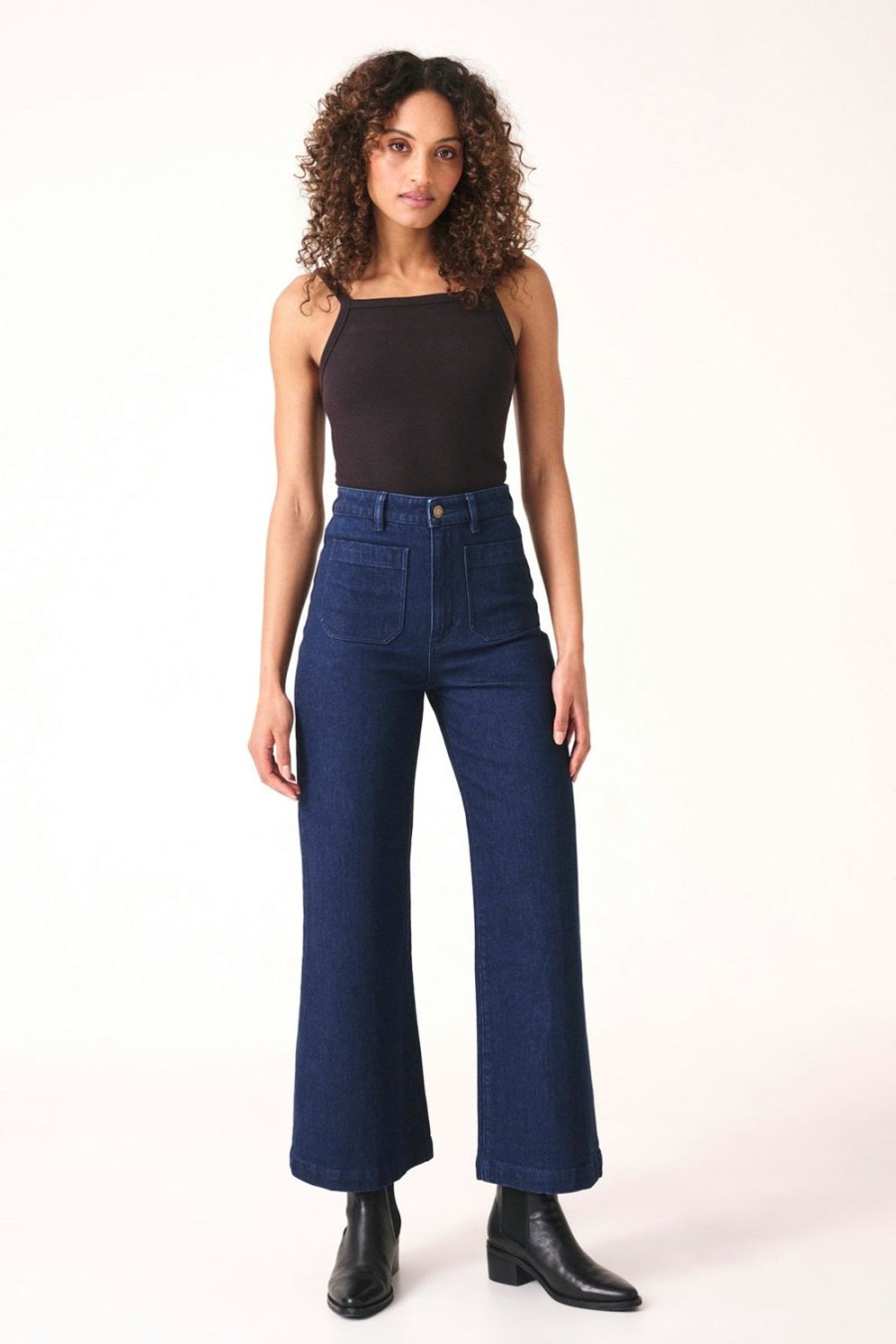 Women Rolla's Jeans Wide | Sailor Jean - Birkin Blue