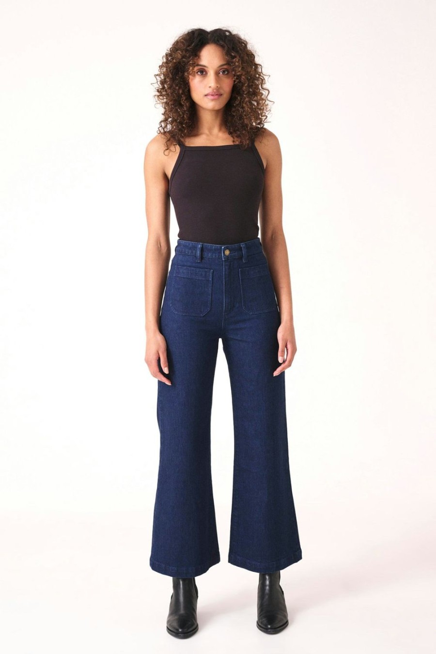 Women Rolla's Jeans Wide | Sailor Jean - Birkin Blue