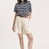 Women Rolla's Jeans Shorts | Horizon Linen Short - Biscuit