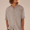 Men Rolla's Jeans Shirts | Bowler Shirt - Navy Check