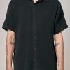 Men Rolla's Jeans Shirts | Bon Weave Shirt - Washed Black