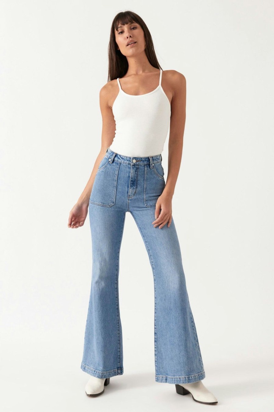 Women Rolla's Jeans Flares | Eastcoast Flare - Bessette Blue