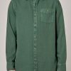 Men Rolla's Jeans Shirts | Herringbone Shirt - Thyme