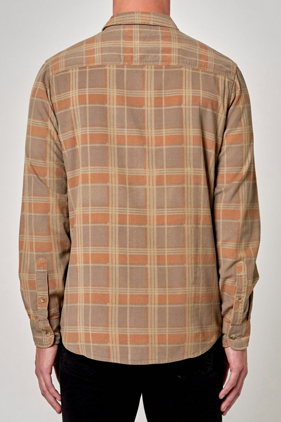 Men Rolla's Jeans Shirts | Tradie Cord Check Shirt - Multi