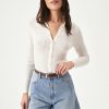 Women Rolla's Jeans Knitwear | Caroline Knit Longsleeve Top - Vintage White