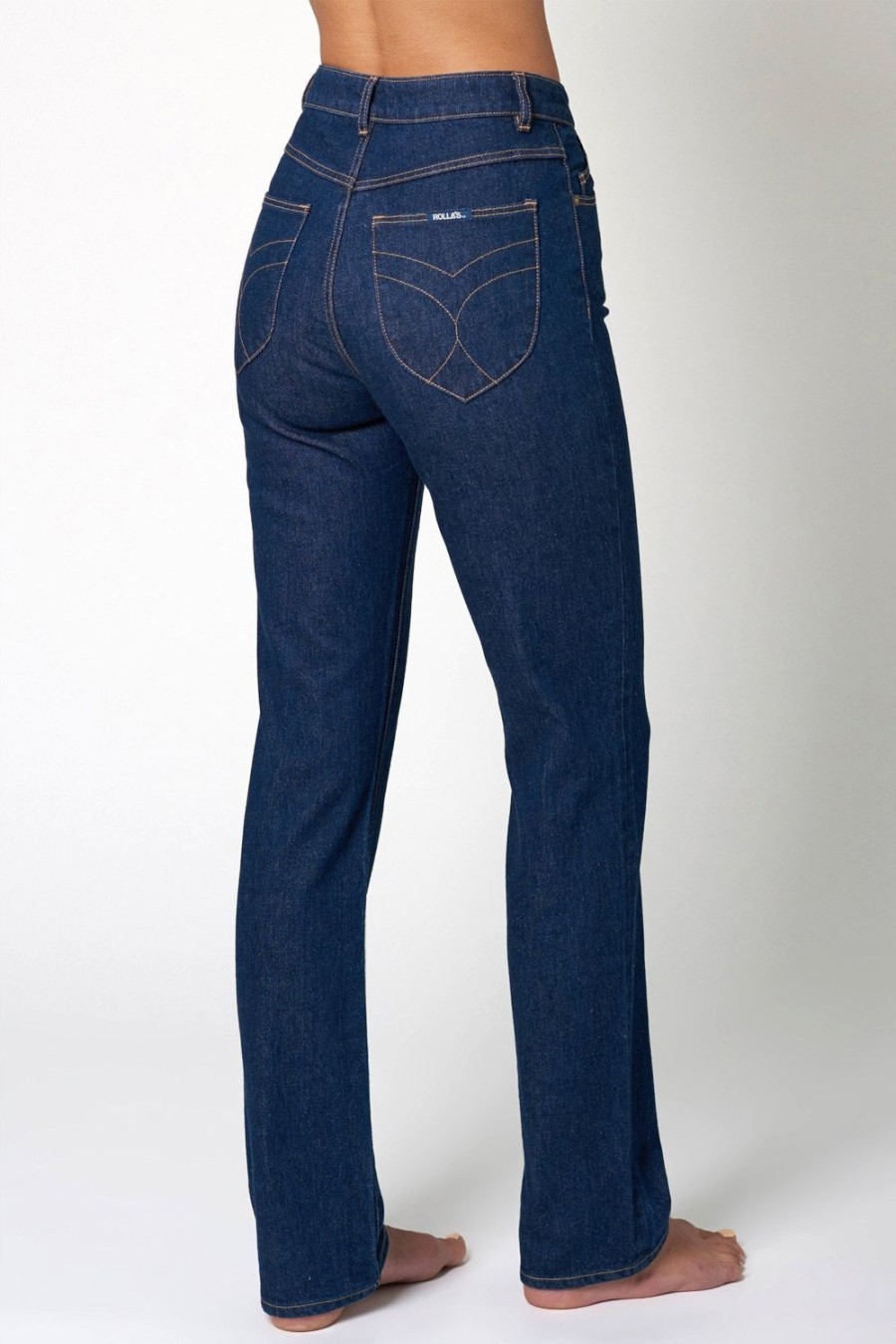 Women Rolla's Jeans Straight | Original Straight Long - Rinse Blue