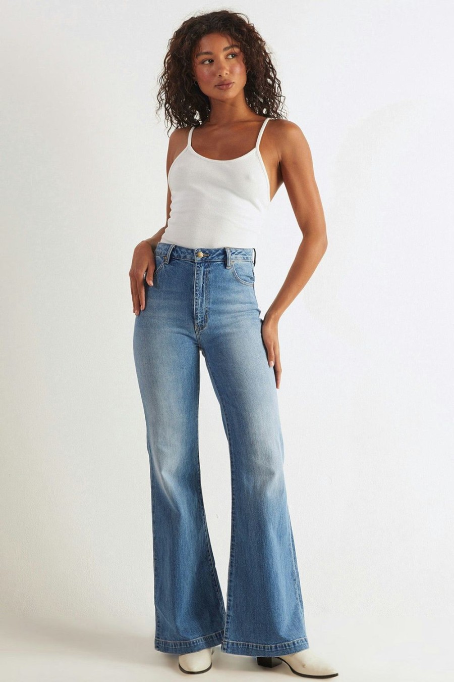 Women Rolla's Jeans Flares | Eastcoast Flare - Karen Blue