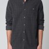 Men Rolla's Jeans Shirts | Men At Work Tile Cord Shirt - Black