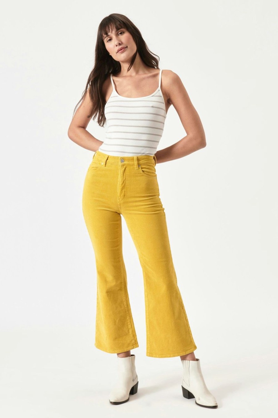 Women Rolla's Jeans Flares | Eastcoast Flare Ankle - Gold Cord