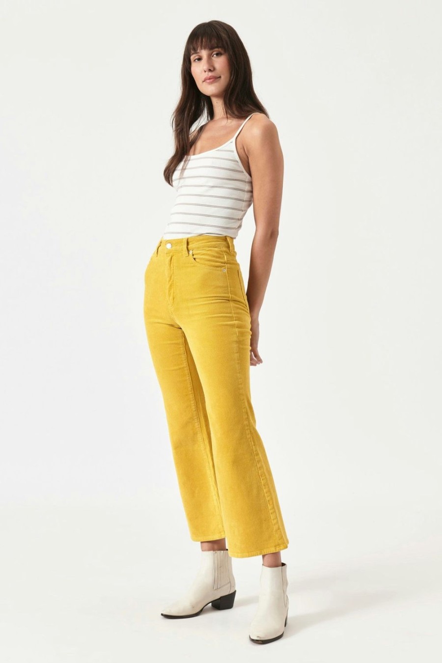 Women Rolla's Jeans Flares | Eastcoast Flare Ankle - Gold Cord