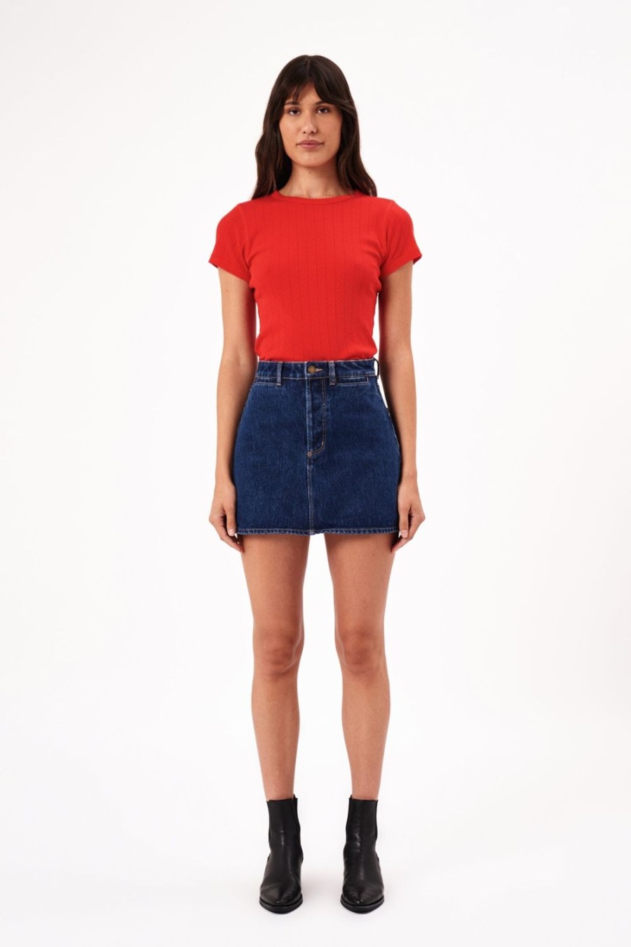 Women Rolla's Jeans Skirts | Classic Mini Skirt - Stone