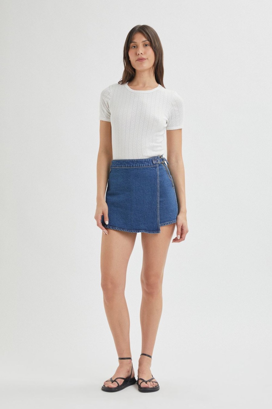 Women Rolla's Jeans Shorts | Skort - Eco Ruby Blue