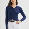 Women Rolla's Jeans Tops | Caroline Knit Longsleeve Top - Navy