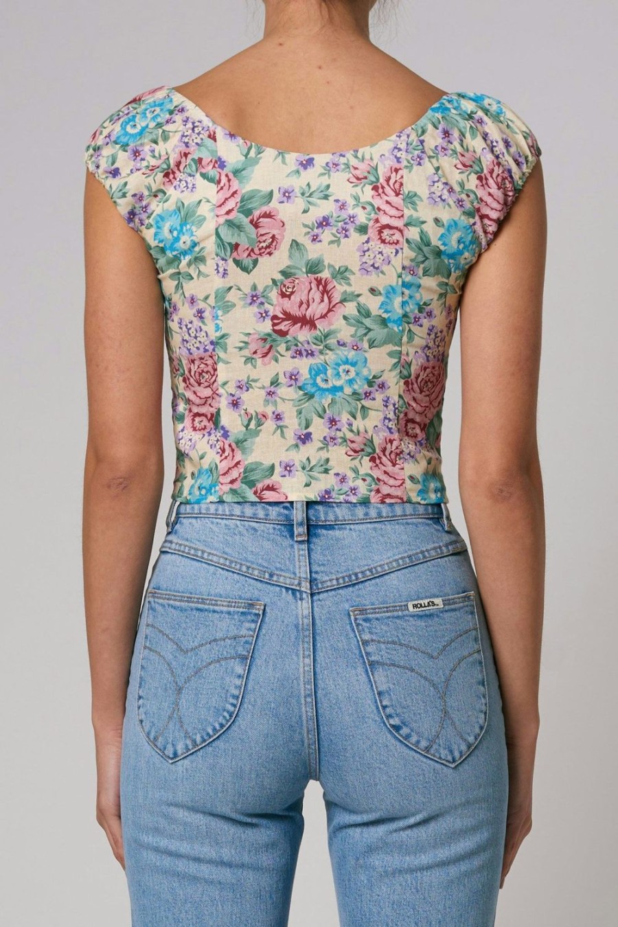 Women Rolla's Jeans Tops | Emmy Rosette Top - Buttercream