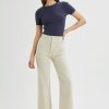 Women Rolla's Jeans Straight | Heidi Ankle - Lyocell Biscuit