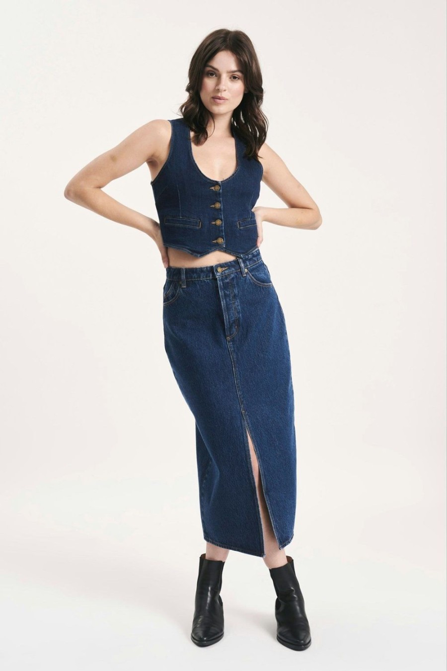 Women Rolla's Jeans Skirts | Chicago Skirt - Alina Organic