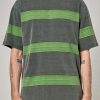 Men Rolla's Jeans Tees | Spirit Stripe Tee - Forest