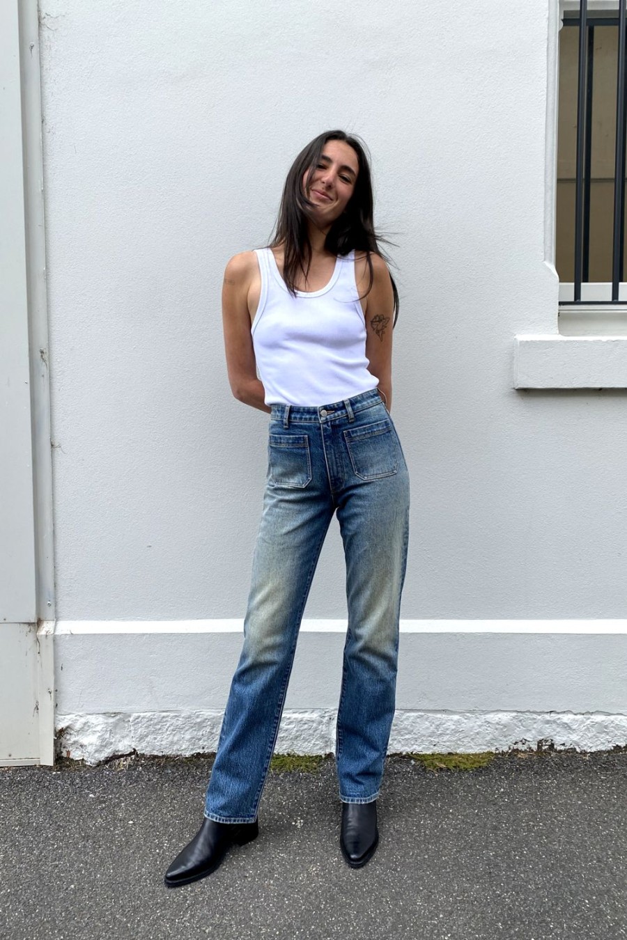 Women Rolla's Jeans Straight | Original Straight Long Sailor