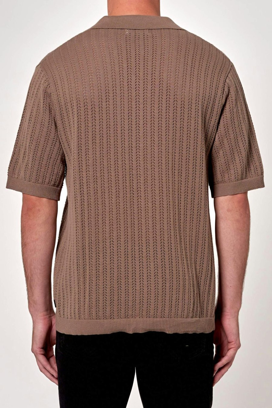 Men Rolla's Jeans Shirts | Bowler Knit Shirt - Oak