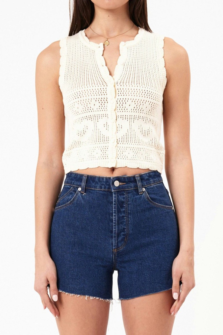 Women Rolla's Jeans Tops | Maisie Knit Top - Biscuit