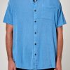 Men Rolla's Jeans Shirts | Bon Crepe Shirt - Blue