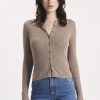 Women Rolla's Jeans Tops | Caroline Knit Longsleeve Top - Mink