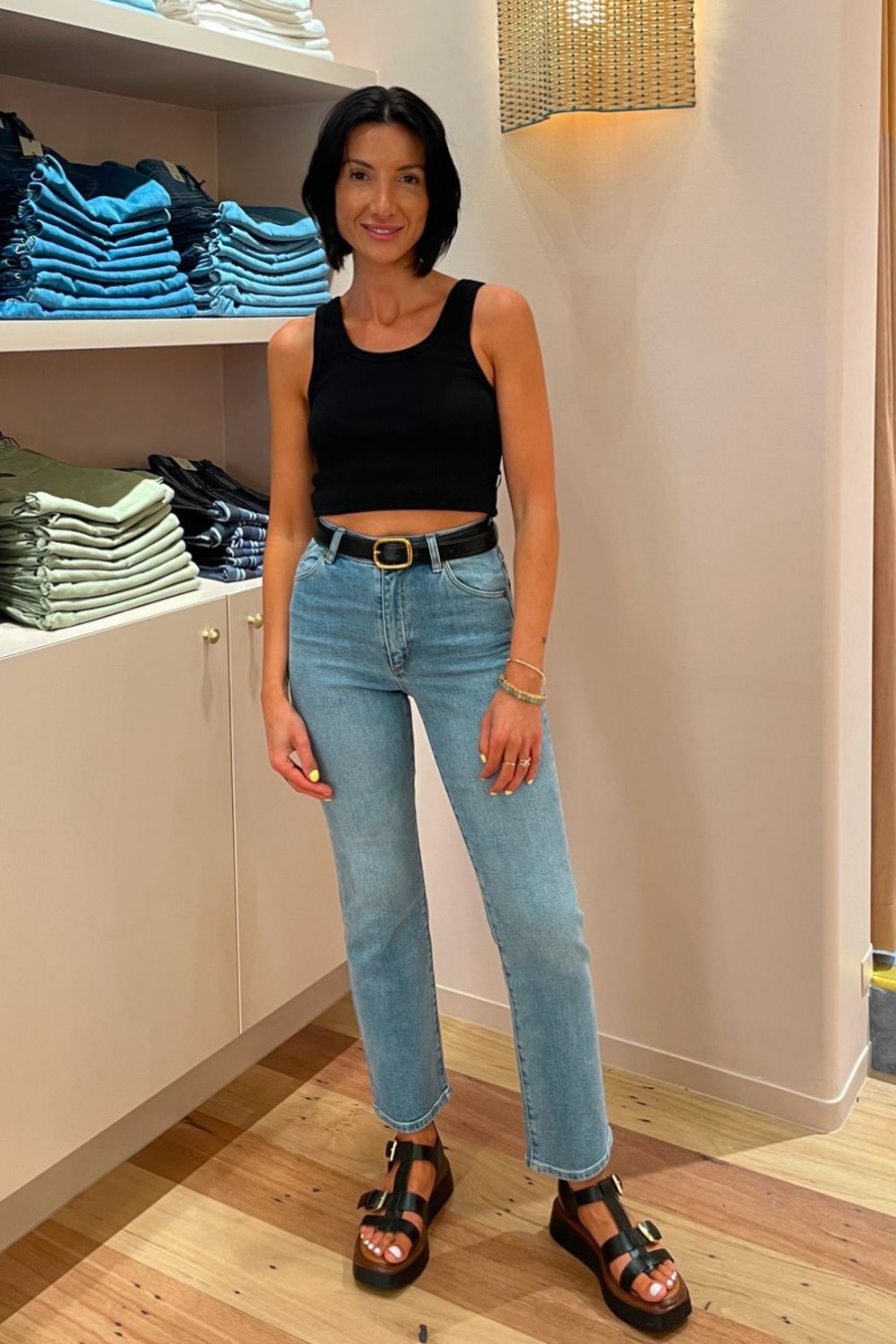 Women Rolla's Jeans Straight | Original Straight Super Stretch - La Blue