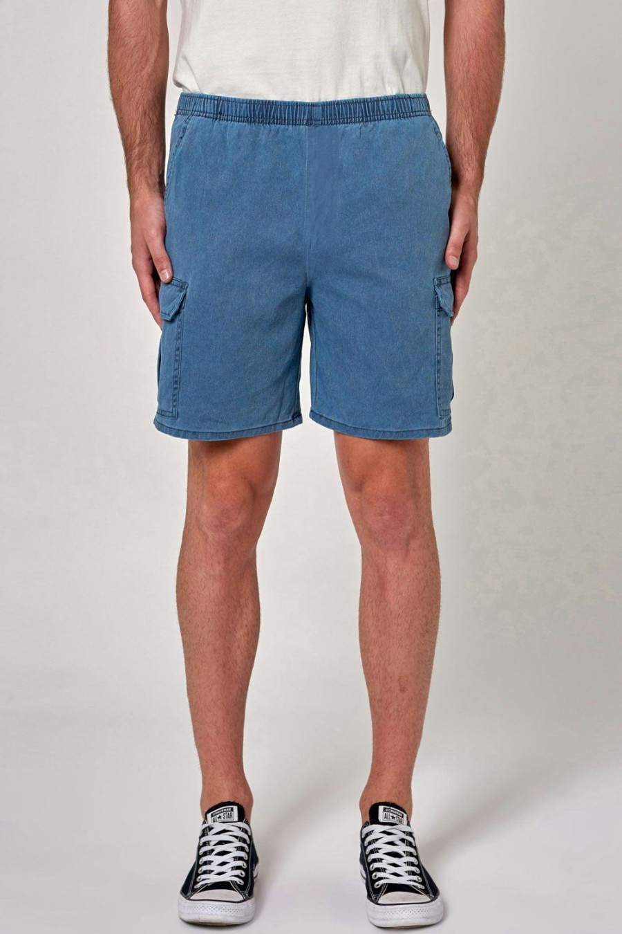 Men Rolla's Jeans Shorts | Tradie Cargo Short - Blue