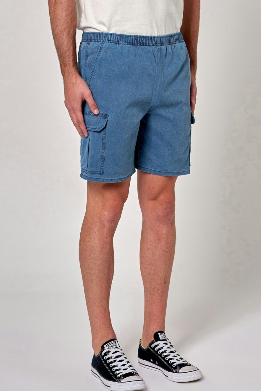 Men Rolla's Jeans Shorts | Tradie Cargo Short - Blue