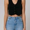 Women Rolla's Jeans Tops | Dallas Vest - Velvet Black