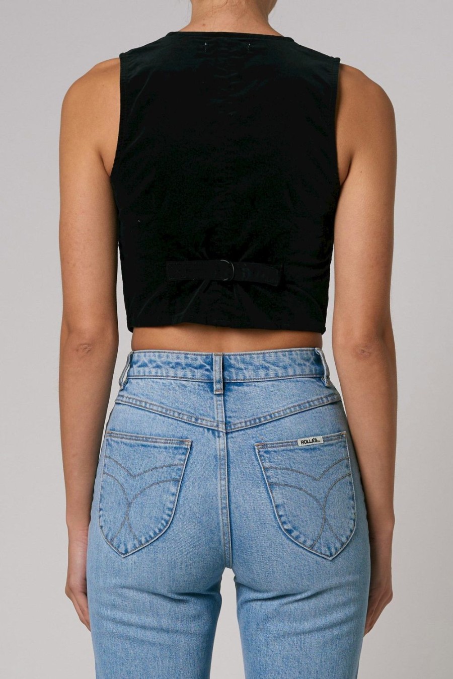 Women Rolla's Jeans Tops | Dallas Vest - Velvet Black