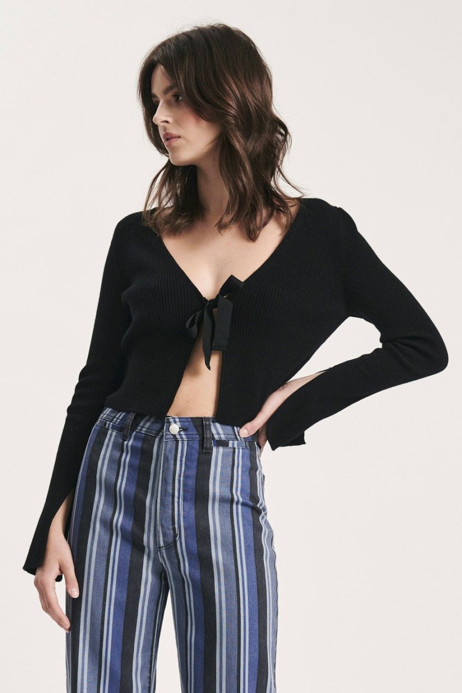 Women Rolla's Jeans Tops | Cecile Knit Top - Black