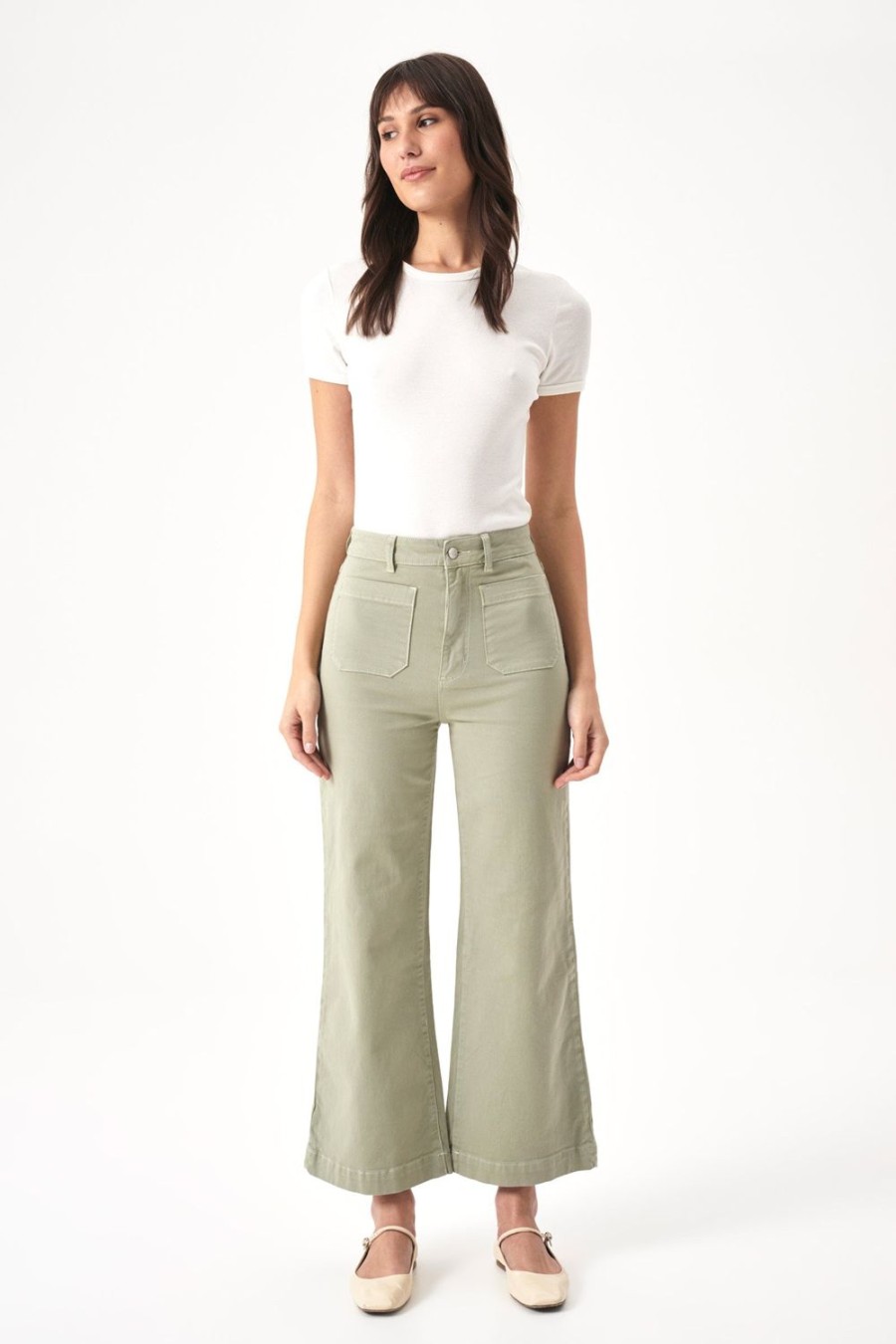 Women Rolla's Jeans Wide | Sailor Jean - Khaki