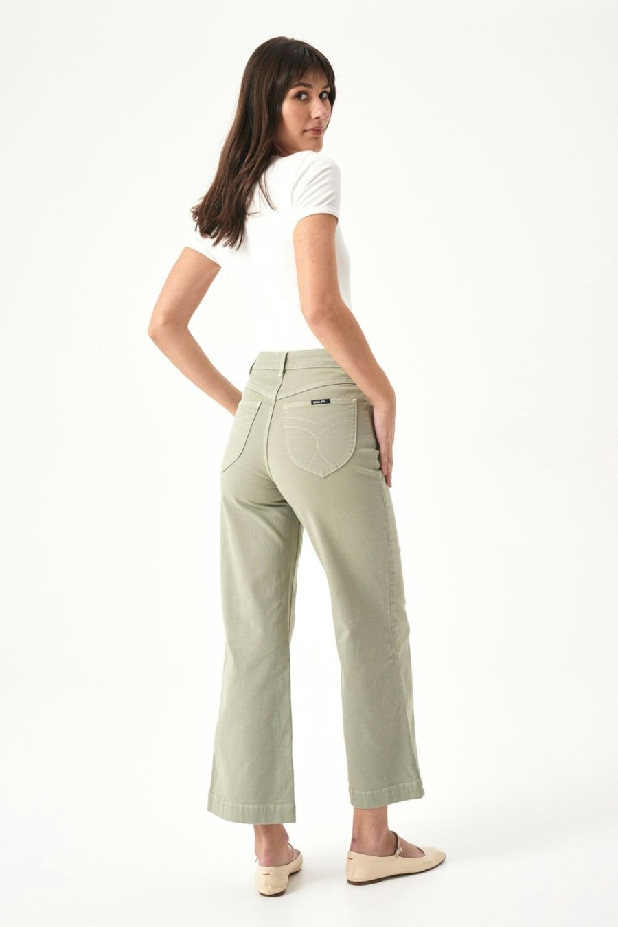 Women Rolla's Jeans Wide | Sailor Jean - Khaki