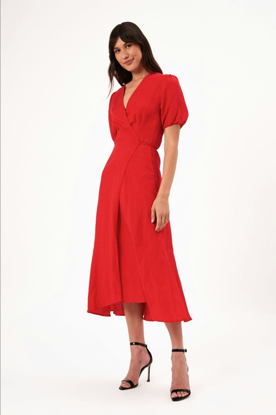 Women Rolla's Jeans Dresses | Verona Linen Dress - Coral