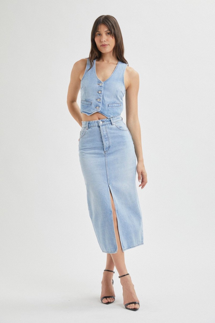 Women Rolla's Jeans Skirts | Chicago Skirt - Old Stone