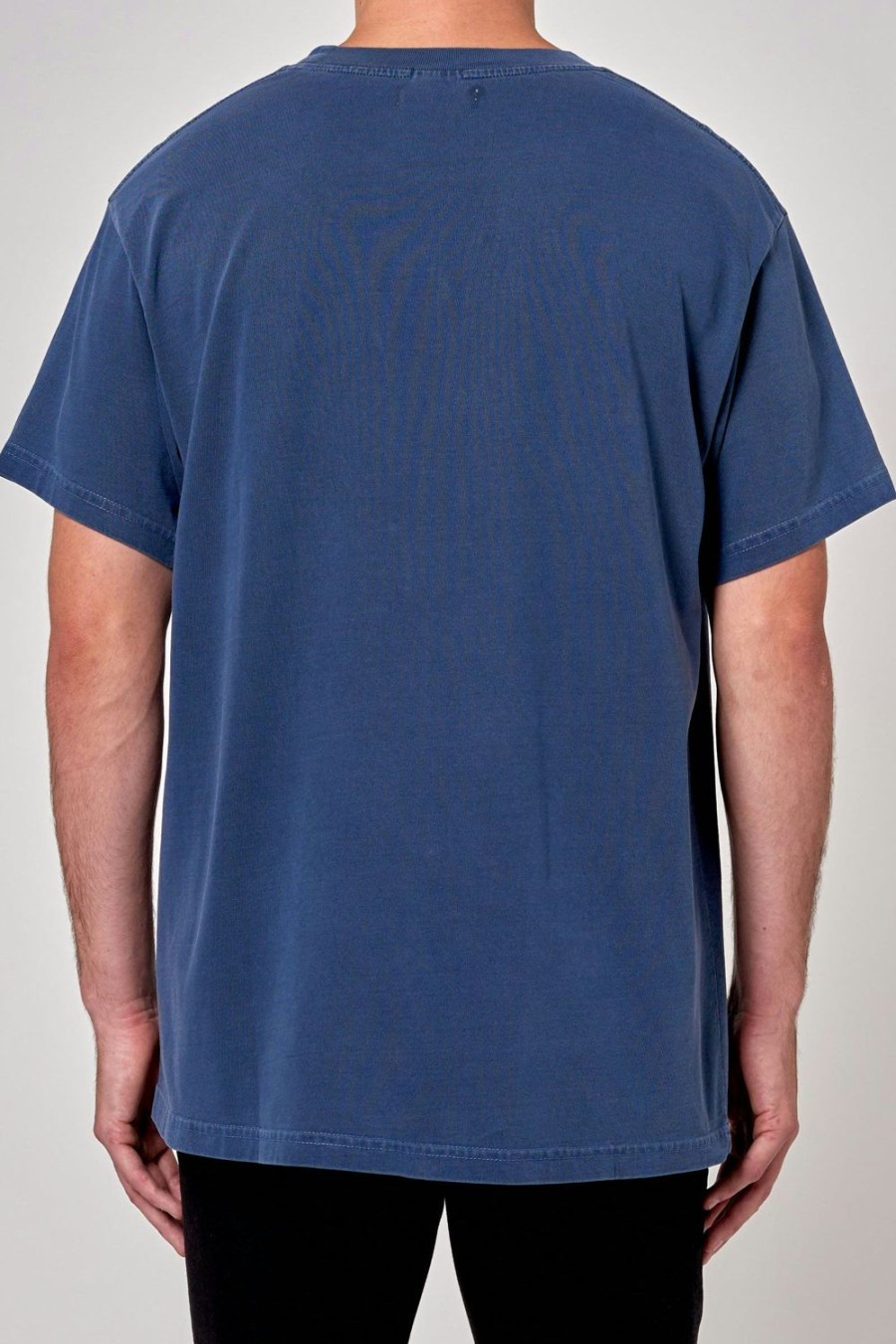 Men Rolla's Jeans Shirts | Heavy Trade Tee - Navy