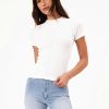 Women Rolla's Jeans Tees | Classic Tee - Vintage White