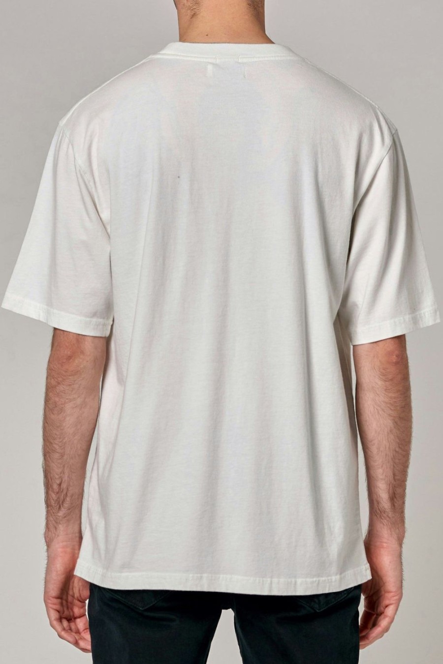 Men Rolla's Jeans Tees | Double Rib Pocket Tee - Vintage White