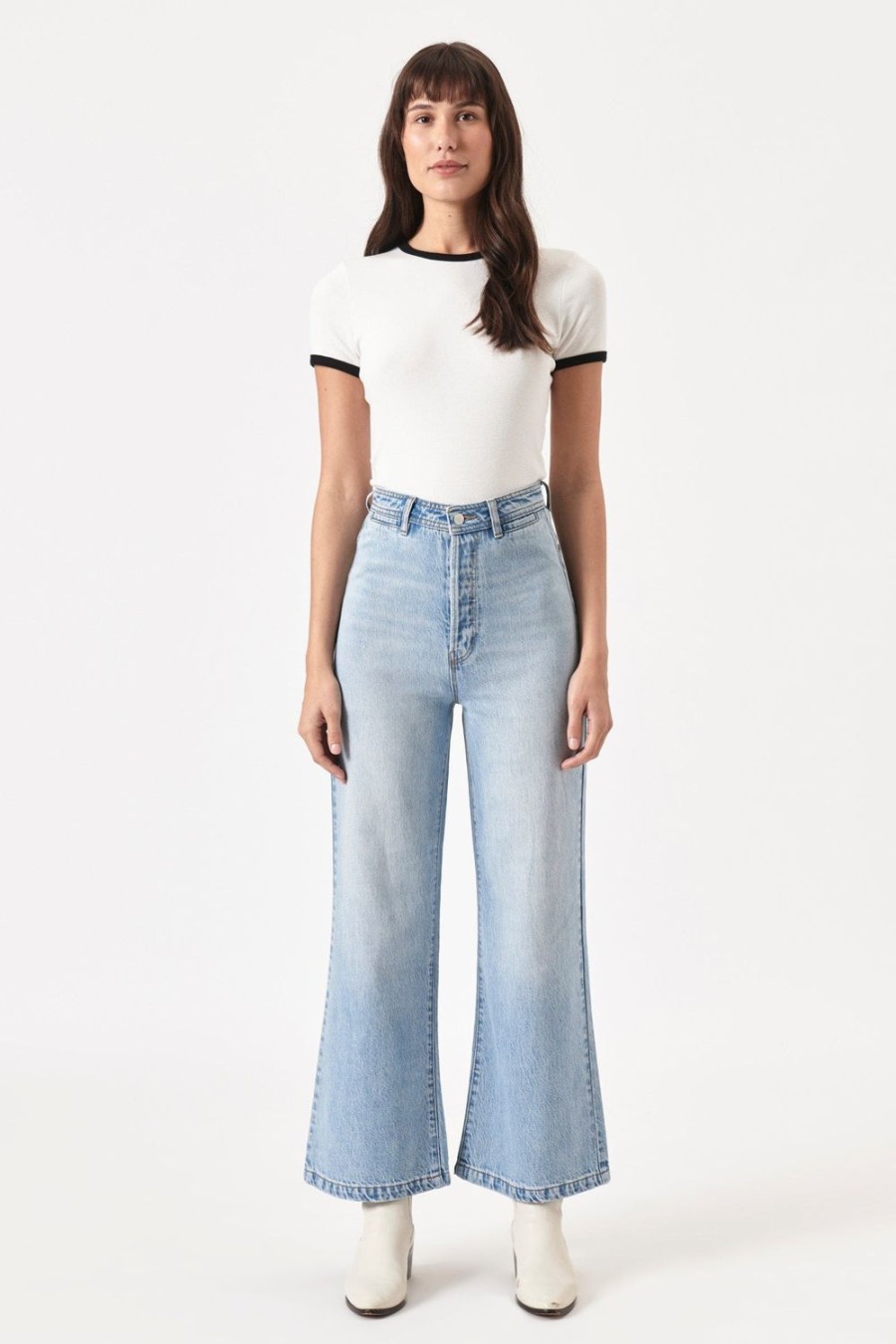 Women Rolla's Jeans Wide | Sailor Pant - Lyocell Blue