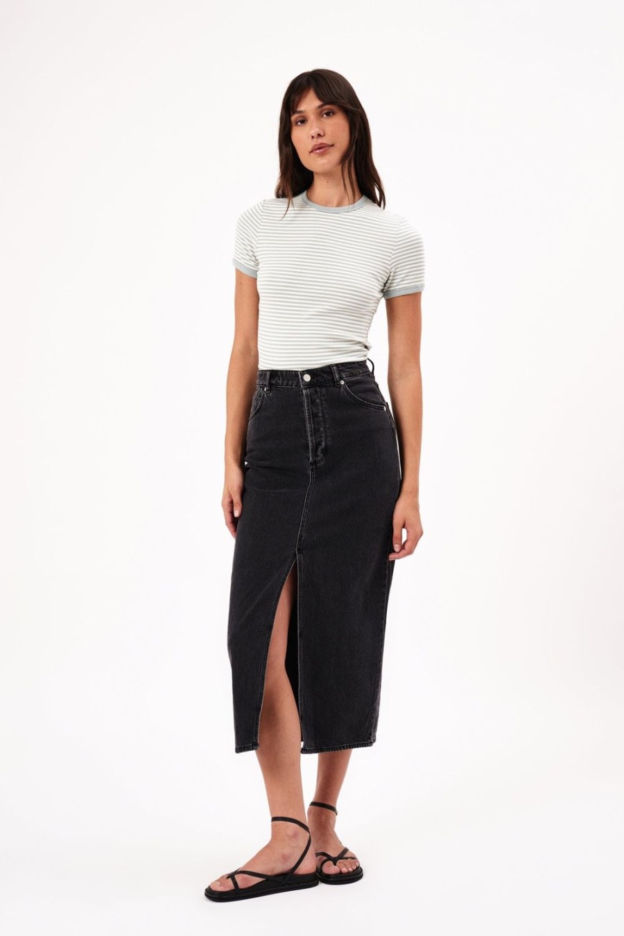 Women Rolla's Jeans Skirts | Chicago Skirt - Ash Black