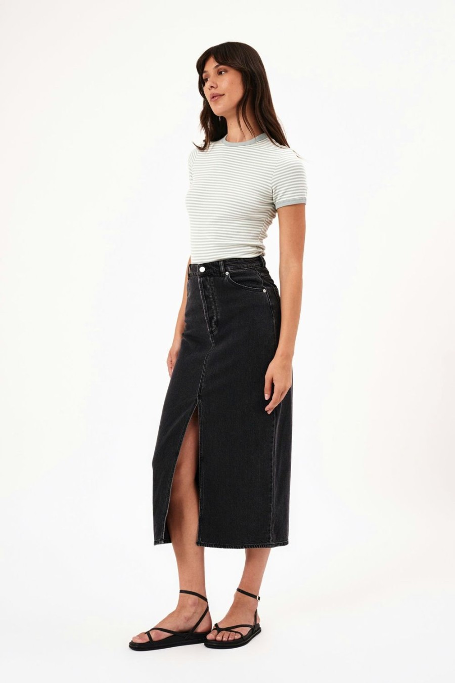 Women Rolla's Jeans Skirts | Chicago Skirt - Ash Black