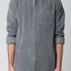 Men Rolla's Jeans Shirts | Men At Work Fat Cord Shirt - Slate