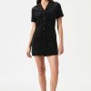 Women Rolla's Jeans Dresses | Francoise Cord Tux Dress - Faded Black