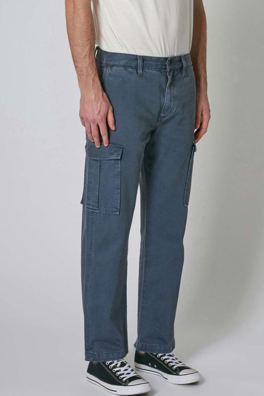 Men Rolla's Jeans Straight | Ezy Trade Cargo - Steel Blue